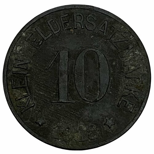 Германия (Германская Империя) Хоф 10 пфеннигов 1918 г. (Zn)