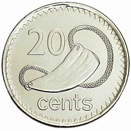 Фиджи 20 центов 2010 г. (2) фиджи 10 центов 2010 г