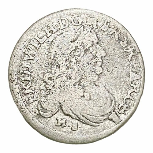 Германия, Бранденбург-Пруссия 6 грошей 1681 г. (HS) германия бранденбург пруссия 1 шиллинг 1654 г