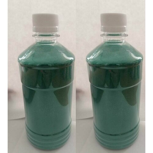 Зелёный кварцевый песок 1600 г2шт по 800г для творчества декора рисования и светового стола флорариума фр 01-03 519₽