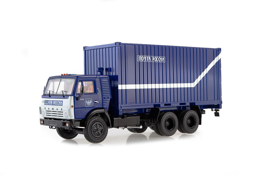 KAMAZ-53212 with 20-FT container russian post (ussr russian) | КАМАЗ-53212 с 20-ФУТОВЫМ контейнером почта россии
