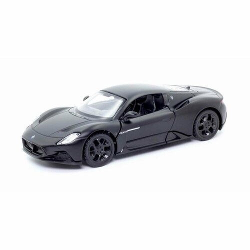 Машина металлическая RMZ City 1:32 Maserati MC 2020, инерционный механизм, двери открываются, черный матовый цвет. - Uni Fortune [554982M]