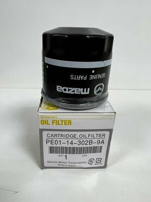 Фильтр масляный для Mazda CX-5, CX-7, 2 (DL), 3 (BM), 6 (GJ) - all 2,0-2,5 SkyActiv-G. Арт. PE0114302B9A.