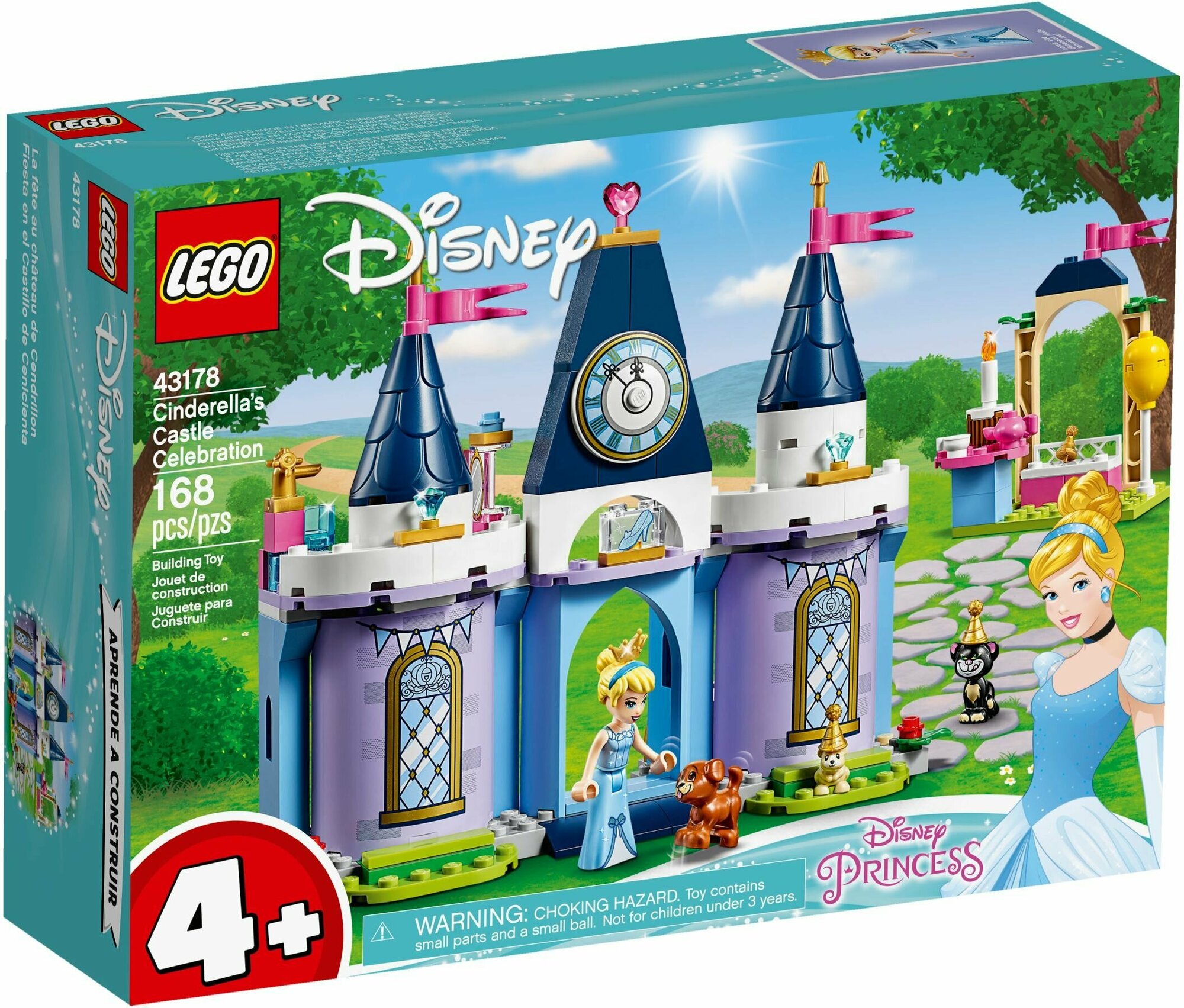 Конструктор LEGO Disney Princess 43178 Праздник в замке Золушки, 168 дет.