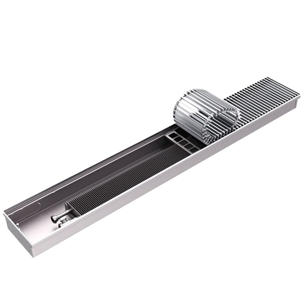 Внутрипольный конвектор Rommer RCN 200/80/1000 с естественной конвекцией