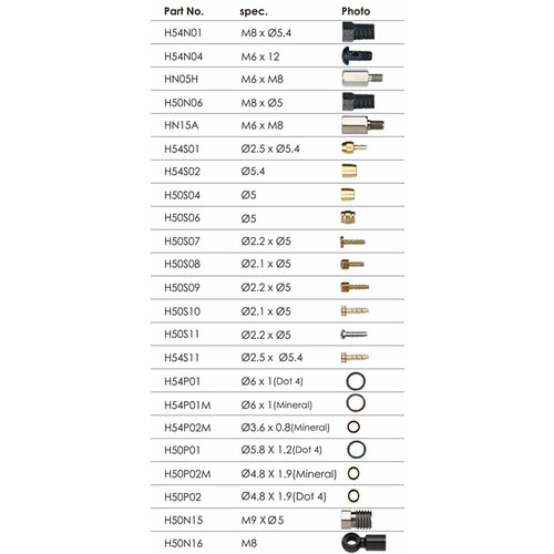 BENGAL Прокладка O-ring Ø5.8XØ0.9(MINERAL) для MAGURA