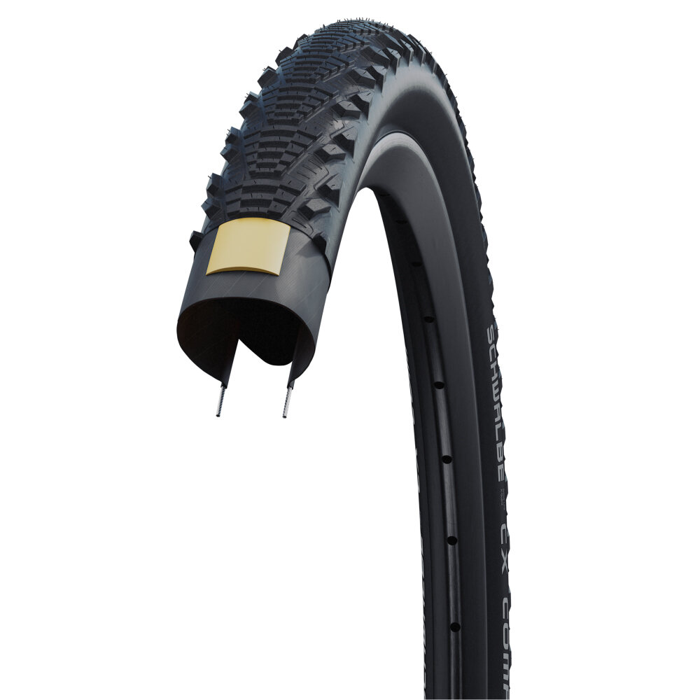 SCHWALBE Покрышка Schwalbe 24x1.75 (47-507) CX COMP K-Guard B/B-SK+RT HS369 SBC 50EPI