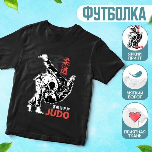 фото Футболка , размер 152, черный без бренда