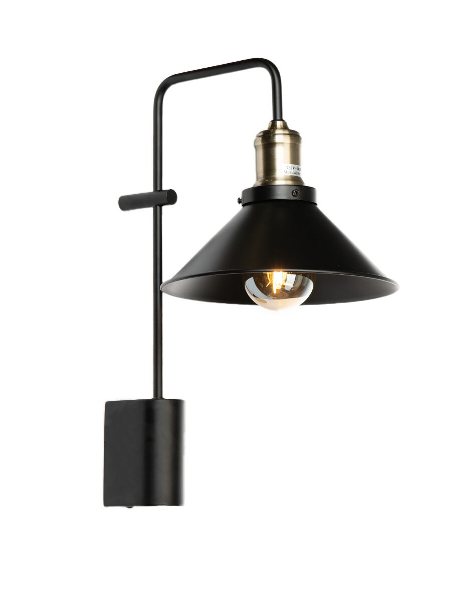 фото Бра Lamplandia L1619 ROUEN BLACK, 1*Е27 макс 40Вт