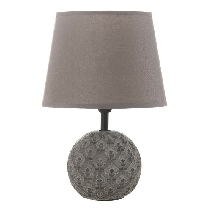 Настольная лампа "Алиша" Е14 40Вт серый 18х18х28 см - фотография № 6