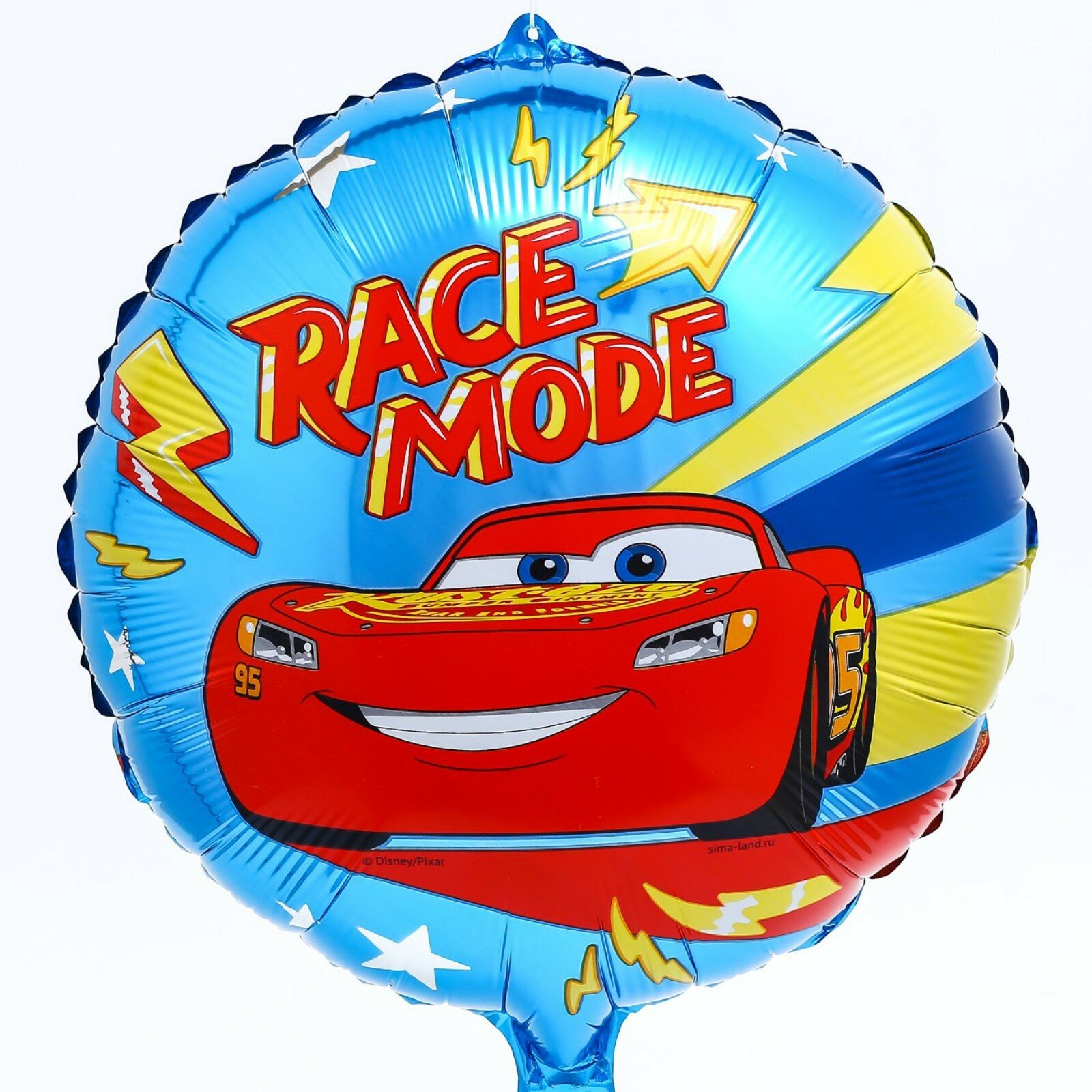 Шар фольгированный "Race mode", Тачки
