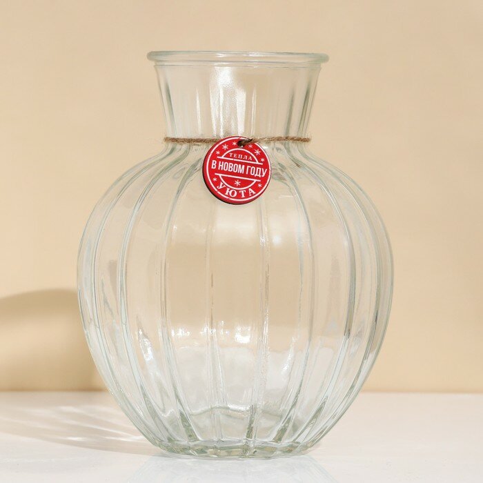 фото Зимнее волшебство Ваза «Тепла и уюта» 19,5 х 15,6 см