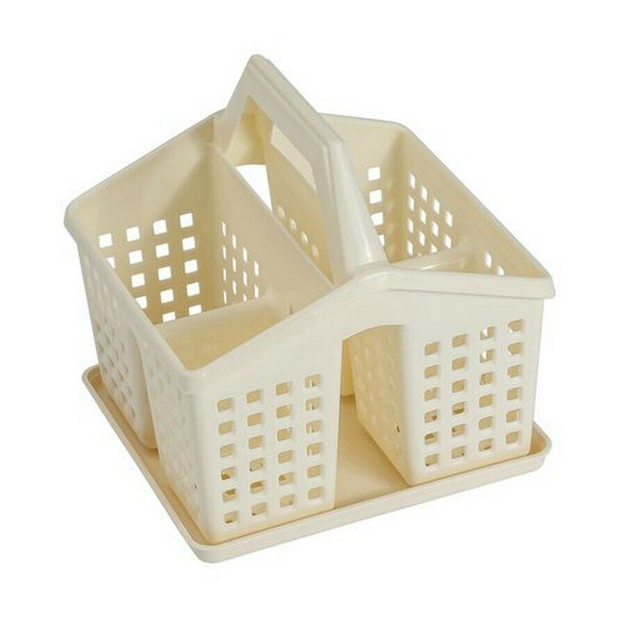 Подставка под столовые приборы ЛОФТ LIGHT 150х160х160мм без поддона, слоновая кость VIOLET V480126 - фото №1