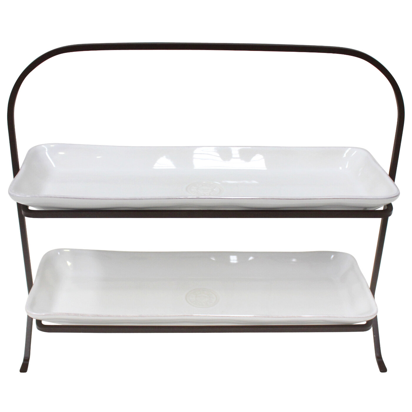 Подставка под посуду с подносами COSTA NOVA 40х155 см керамическая белая (NORS01-02203B)