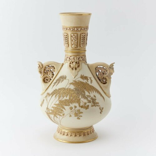 Старинная английская ваза в техике blush ivory No.5027 Royal Worcester