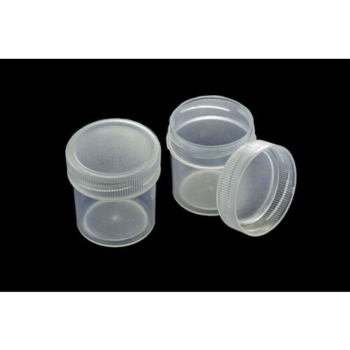 Контейнер для бисера и бусин, диаметр 32мм, высота 37мм, пластиковый, 1005-027, 1шт