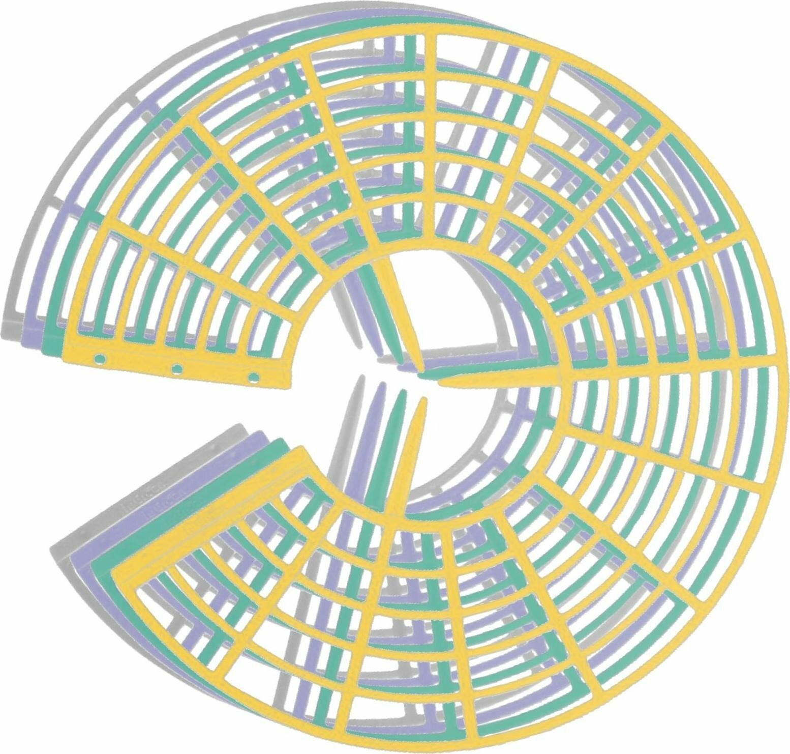 фото Набор опор для клубники InGreen Green Republic пластиковая микс 285х285х20 мм