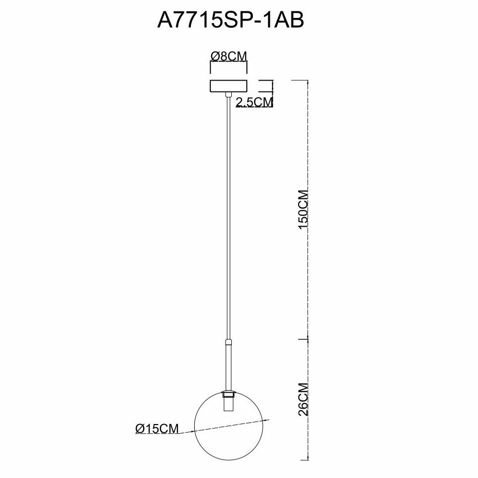 Светильник Arte Lamp CAMERON A7715SP-1AB - фото №12