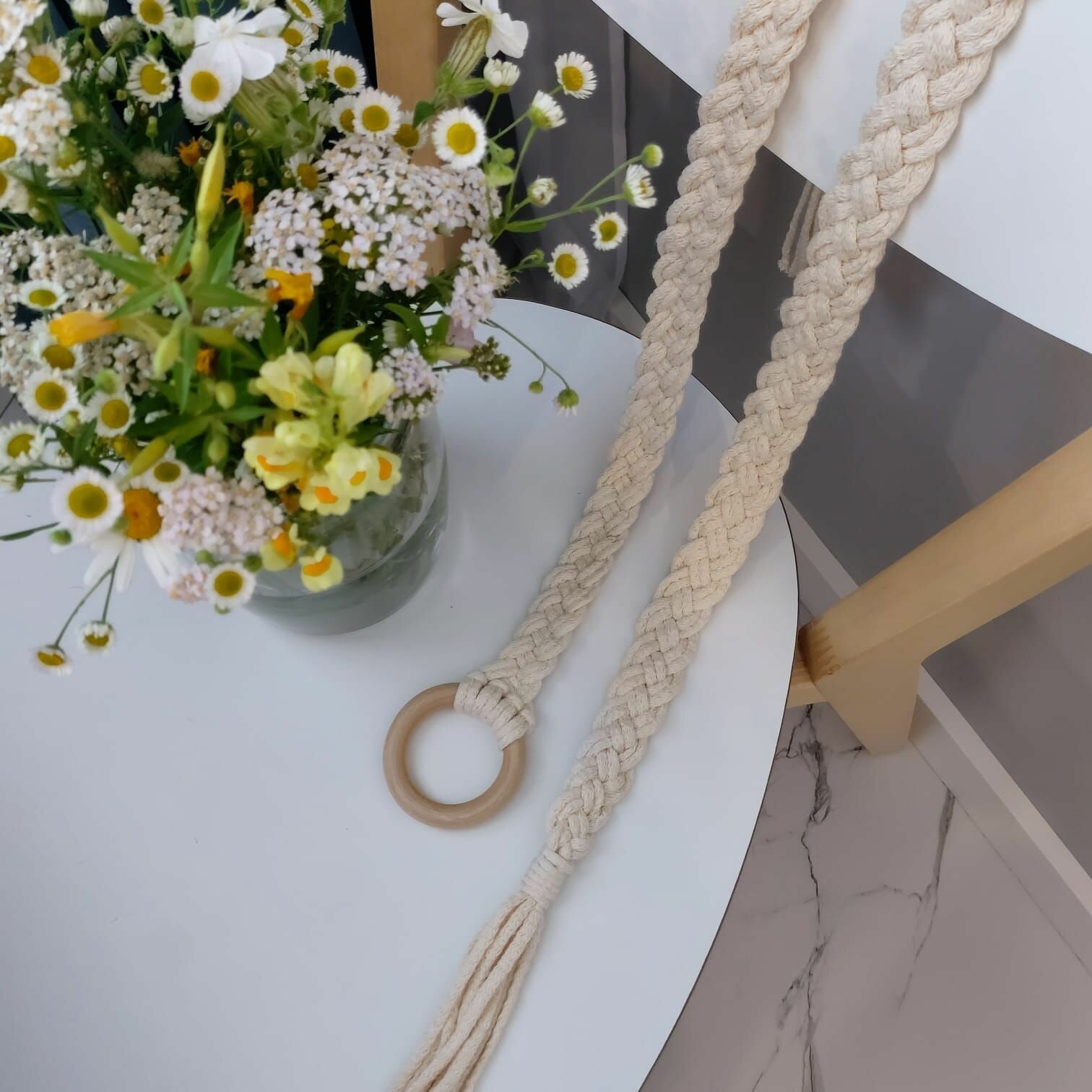 фото Подхват для штор хлопковый