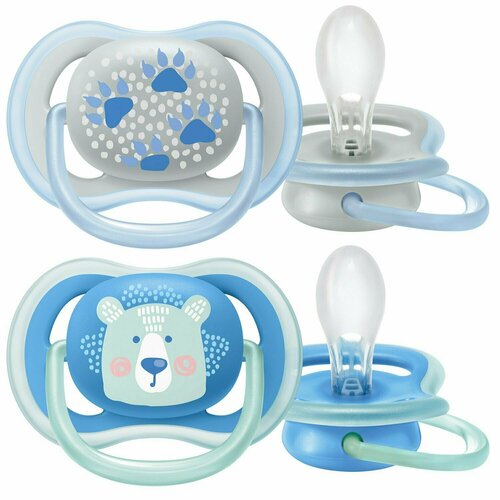 Пустышка Philips Avent ultra air с футляром для хранения и стерилизации 2шт 6-18 месяцев SCF085/03