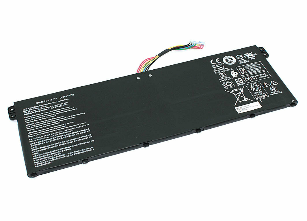 Аккумуляторная батарея для ноутбука Acer Swift 3 SF313-52 (AP18C7M) 15.4V 3834mAh
