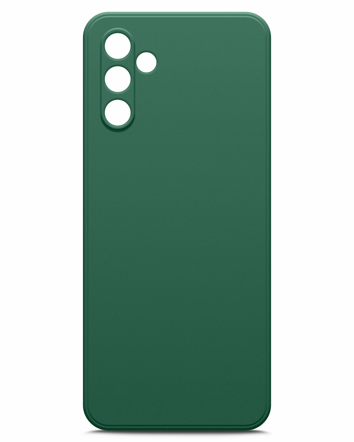 Чехол на Samsung Galaxy A04s (Самсунг Галакси А04с) зеленый опал силиконовый с защитной подкладкой из микрофибры Microfiber Case, Miuko