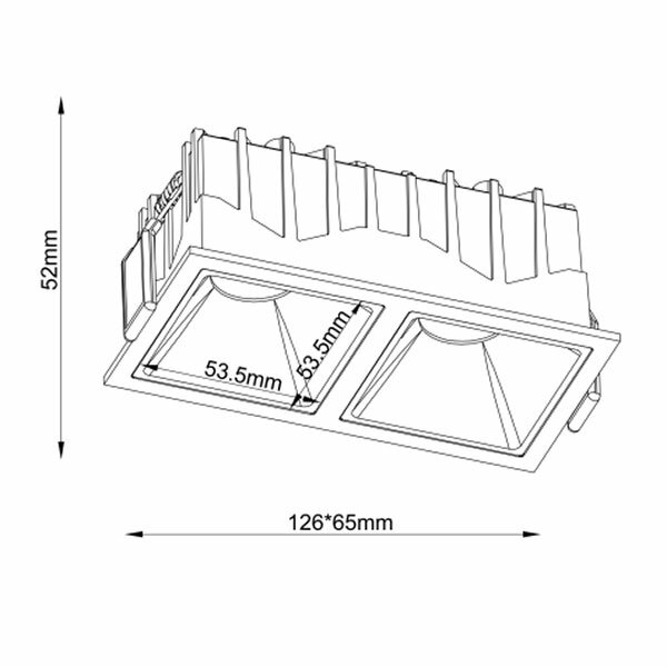 Встраиваемый светильник Maytoni Technical Alfa LED DL043-02-10W3K-D-SQ-W - фотография № 17