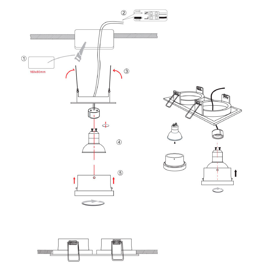 Встраиваемый светильник Maytoni Technical Dot DL033-2-02B - фотография № 13