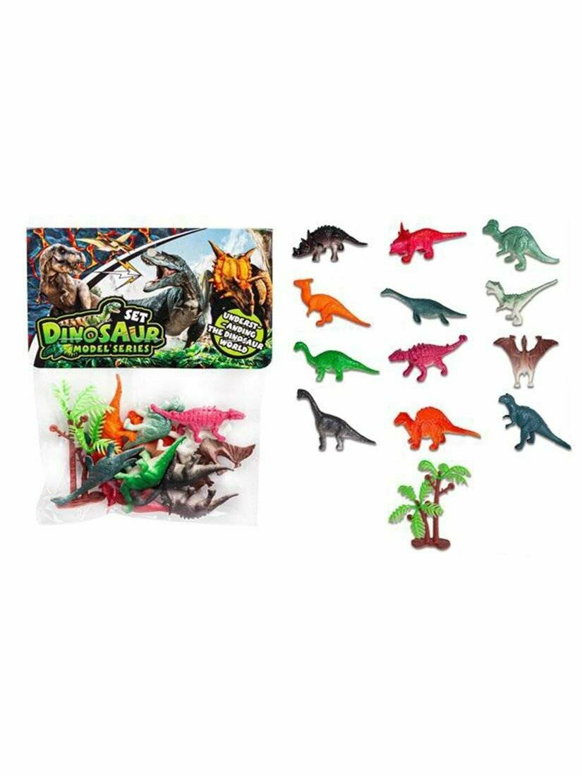 Набор динозавров Наша Игрушка "Парк динозавров", 13 предметов, в пакете (Y33-8)