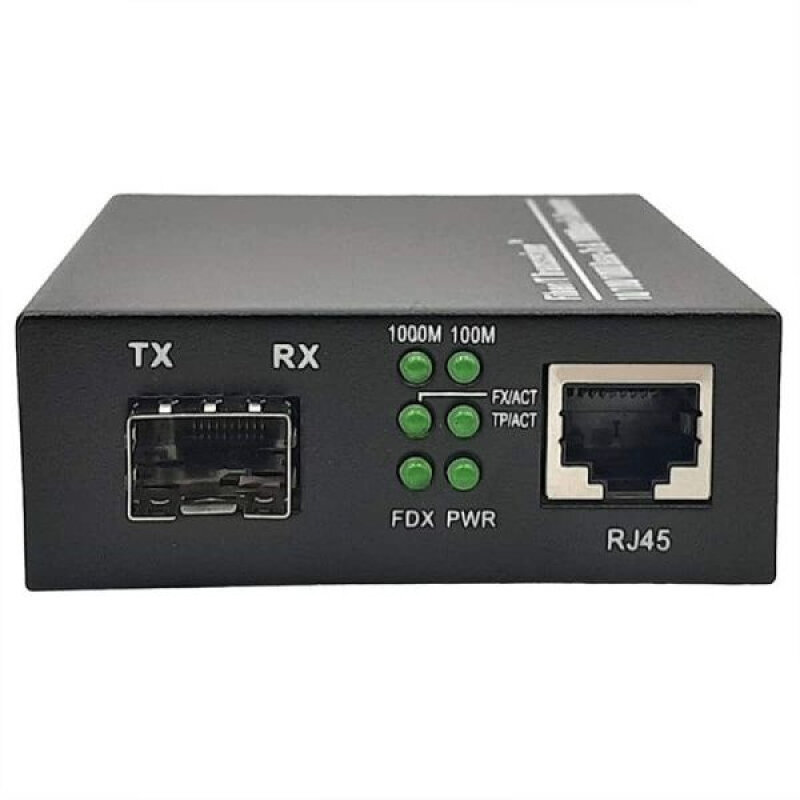 Медиаконвертер MCSFP2-10/100/1000 DIP RJ-45 10/100/1000 Мбит/с с SFP-портом с функцией LFP