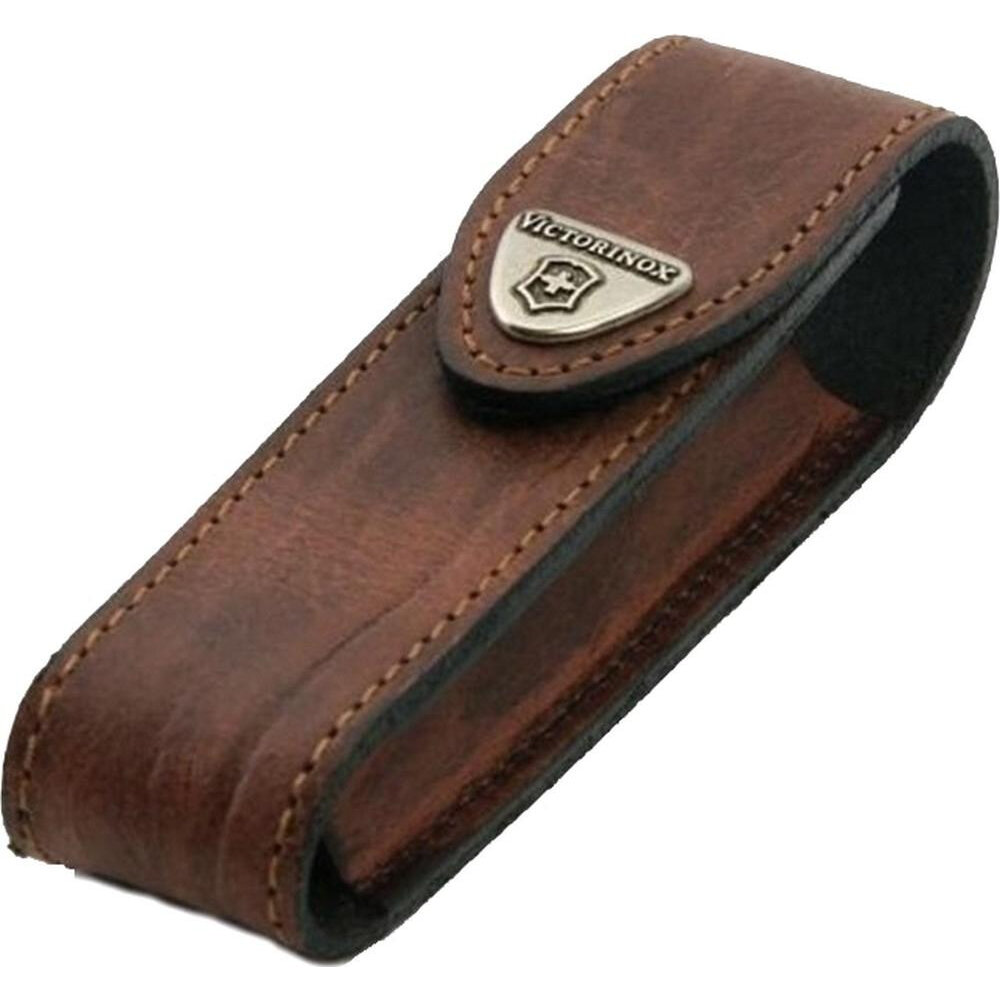 Чехол из нат.кожи Victorinox Leather Belt Pouch (4.0548) коричневый с застежкой на липучке без упако - фото №5