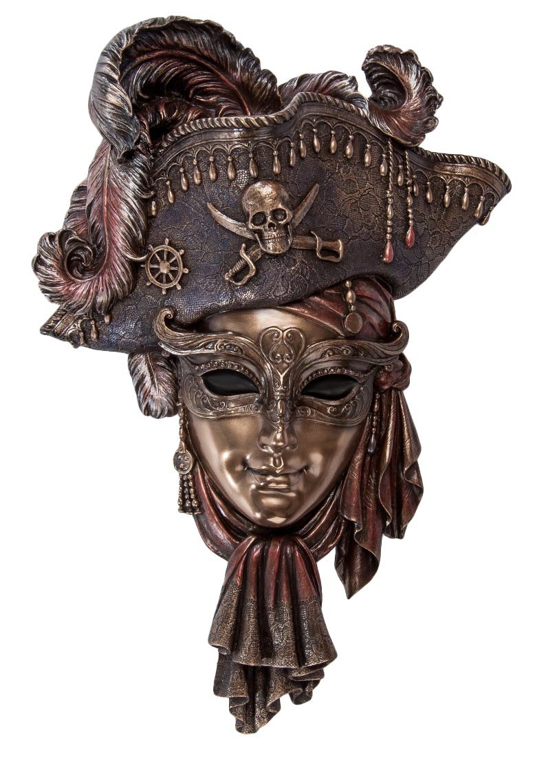 Венецианская маска "Пират" 20,5х7,5х31см. арт. WS-324 Veronese