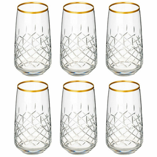 Набор стаканов 6шт / стекло, 480мл / DECORES