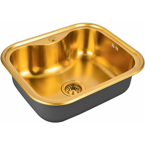 Мойка кухонная ZorG Inox SZR 5848 BRONZE из нержавеющей стали, бронза