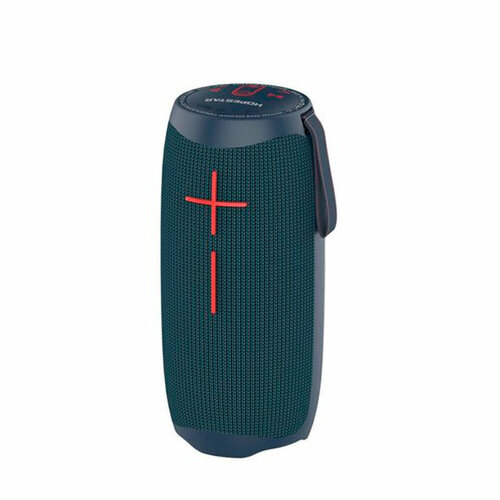 Колонка портативная Hopestar P40 Bluetooth пластик IPX6 TWS микрофон AUX USB microSD TF FM Type-C подсветка цвет синий 265600₽