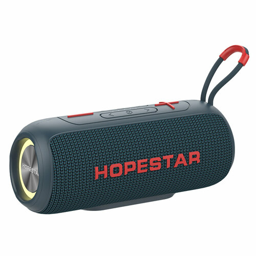 Колонка портативная Hopestar P26 Bluetooth цвет серый красная вставка 309600₽