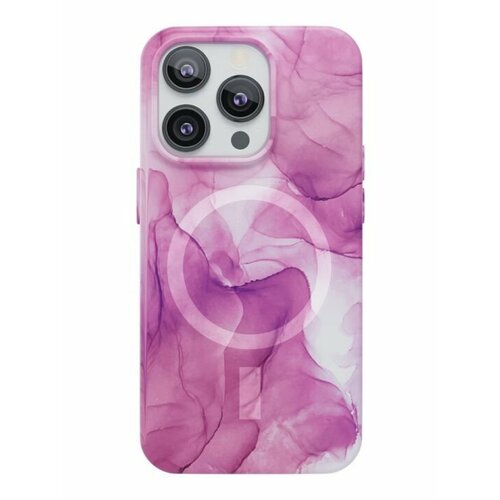Чехол-накладка VLP Splash Case with MagSafe для смартфона Apple iPhone 14 Pro Max (Цвет: Pink) apple iphone 14 plus silicone case mpt73z chalk pink with magsafe