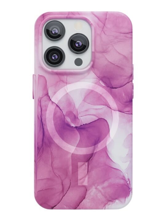 Чехол защитный VLP Splash case с MagSafe для iPhone 14 ProMax, розовый - фото №1
