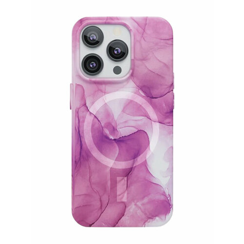 Чехол-накладка VLP Splash Case with MagSafe для смартфона Apple iPhone 14 Pro (Цвет: Pink) apple iphone 14 plus silicone case mpt73z chalk pink with magsafe