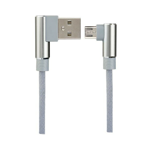 Perfeo кабели Кабель USB2.0 A вилка - Micro USB вилка, угловой, серый, длина 1 м, бокс U4805