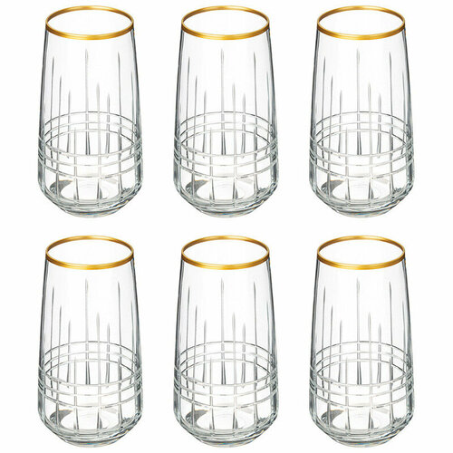 Набор стаканов 6шт / стекло, 480мл / DECORES