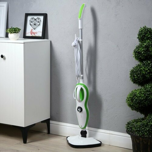 Паровая швабра Windigo WSM-02 1500 Вт 370 мл 18 гмин шнур 5 м бело-зелёный 983700₽