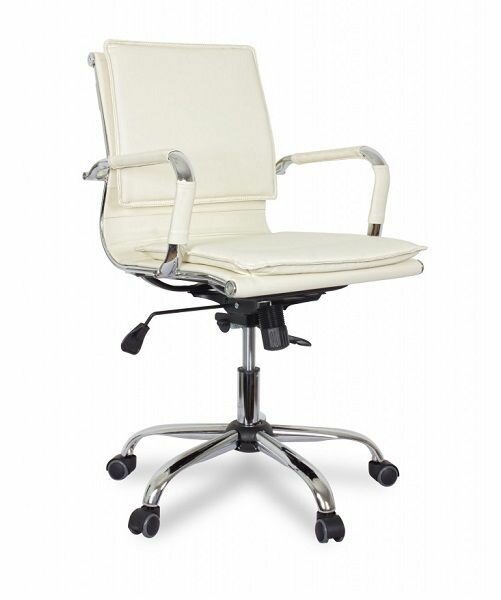 фото Офисное кресло College CLG-617 LXH-B для руководителя, макс. нагрузка 120 кг, металлический каркас, регулировка высоты бежевый