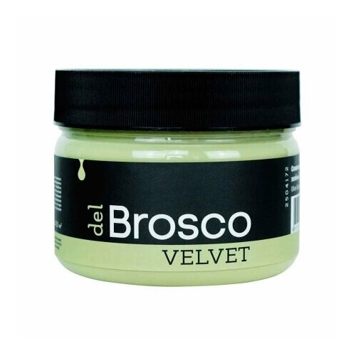 Краска интерьерная акриловая del Brosco Velvet оливковый зеленый 250мл.