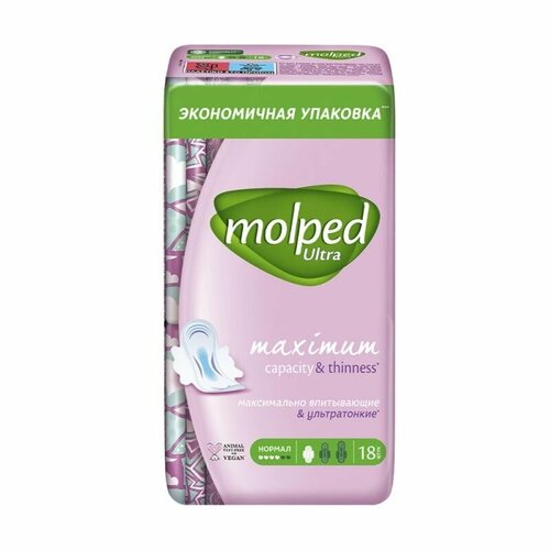 Прокладки Molped, нормал, 18 шт. molped прокладки ежедневный daily care 40 шт