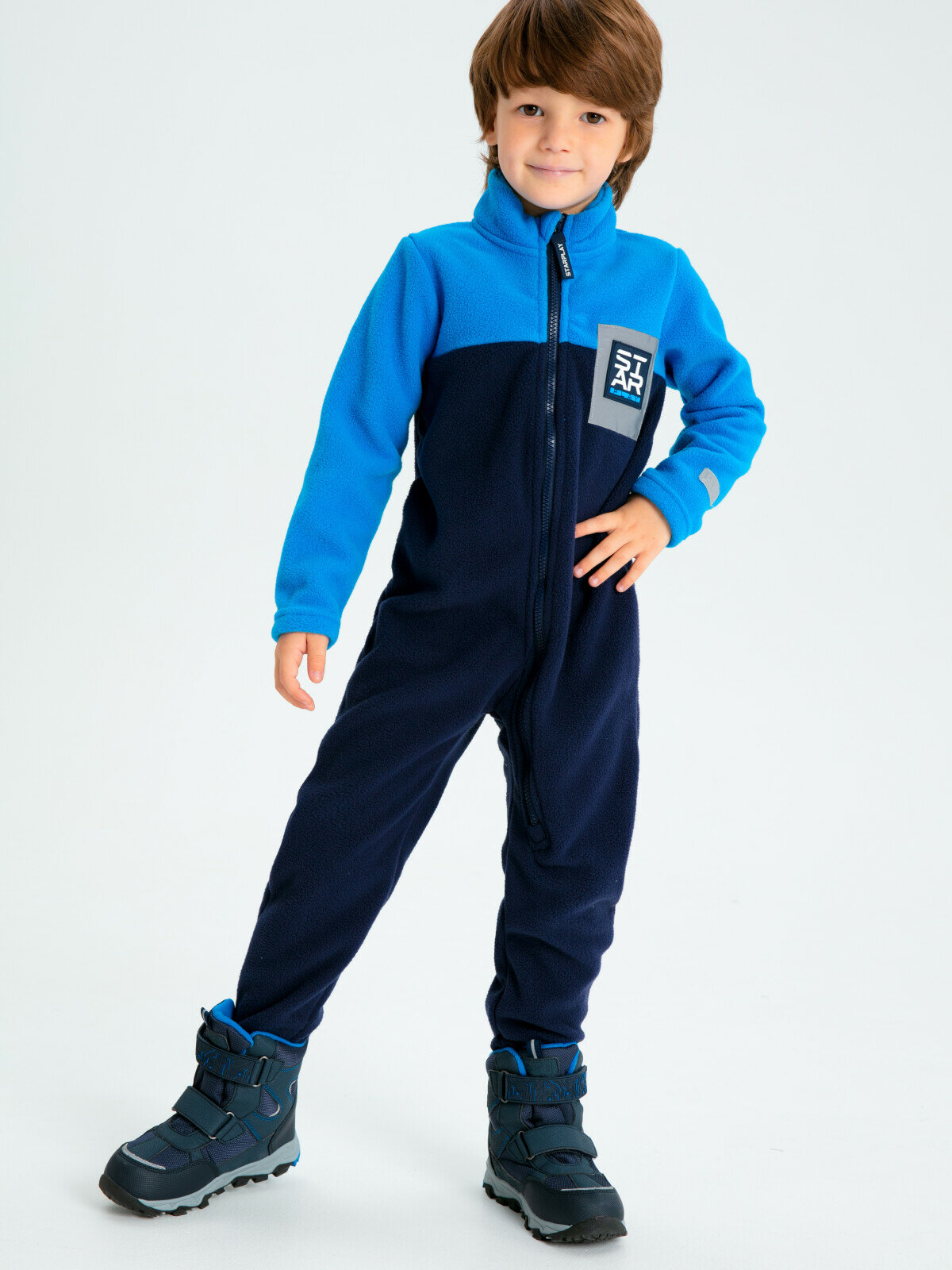 Комбинезон playToday размер 122 темно-синий