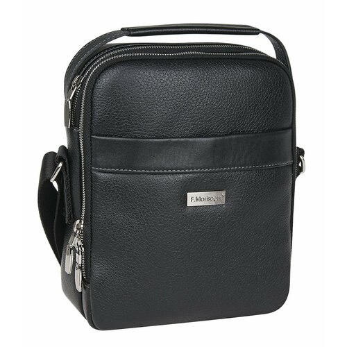 фото Сумка кросс-боди franchesco mariscotti 109565, фактура зернистая, черный