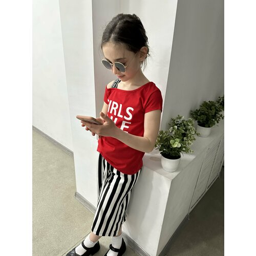 Комплект одежды WANEX, размер 7 лет, красный, черный