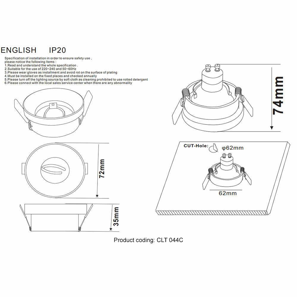 Светильник Crystal Lux CLT 044C BL - фото №8