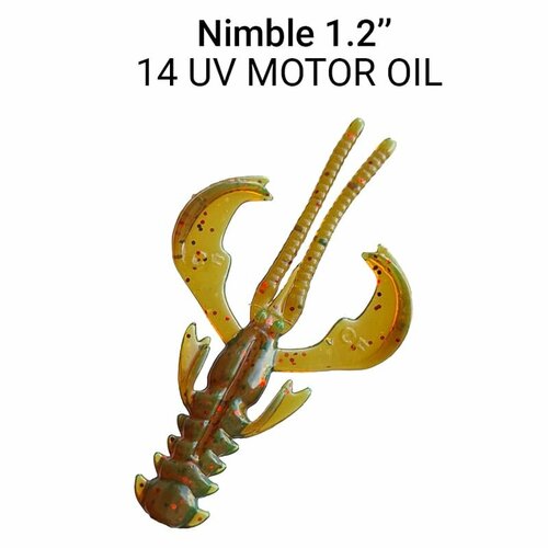 Силиконовые приманки Crazy Fish Nimble 1.2 76-30-14-6 моторное масло amsoil xl extended life synthetic motor oil 10w 30 3 784 л